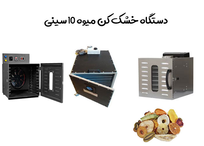خشک کن میوه با ظرفیت 10 سینی