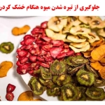 جلوگیری از تیره شدن میوه هنگام خشک کردن