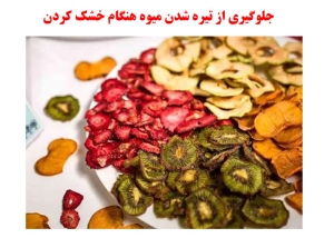 جلوگیری از تیره شدن میوه هنگام خشک کردن